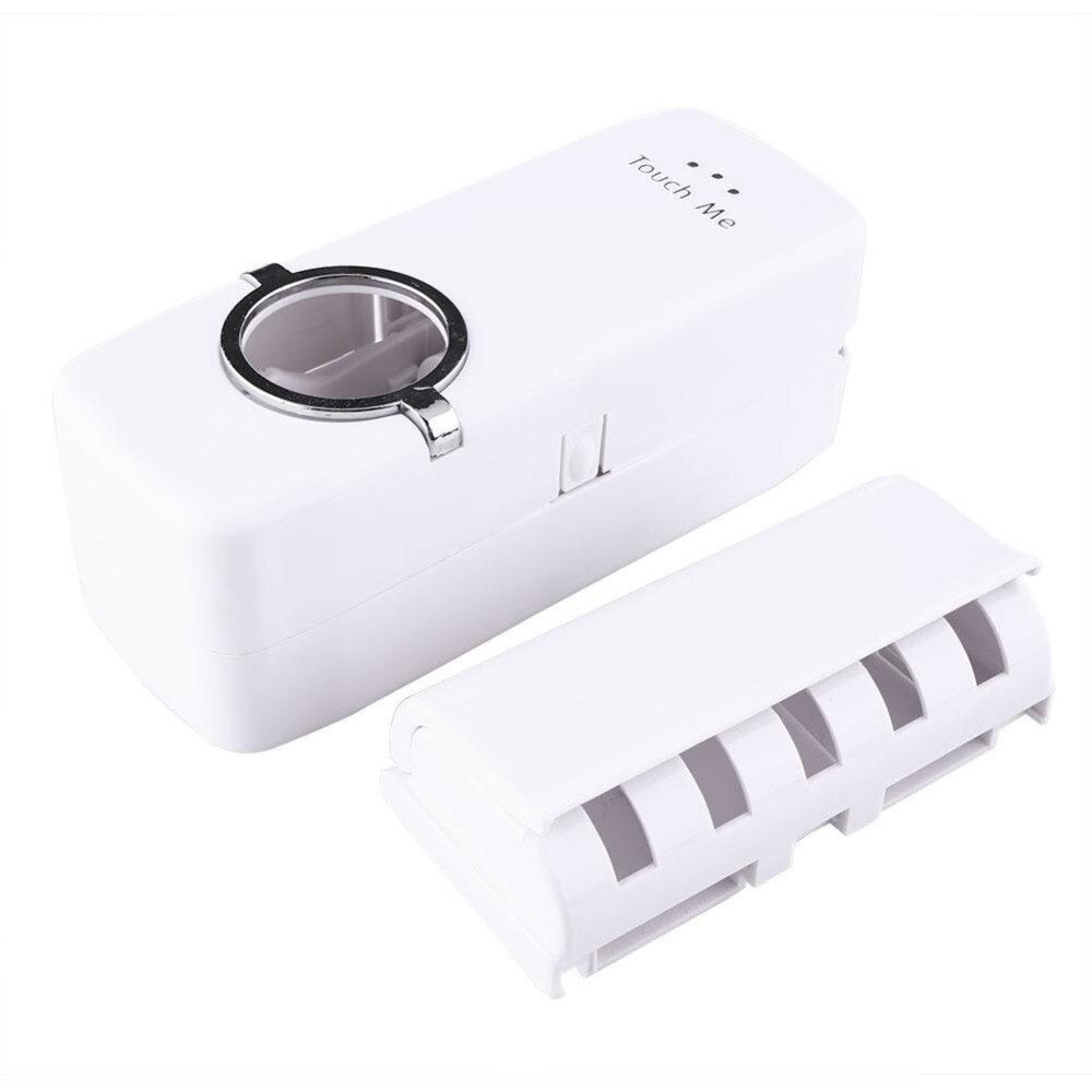 Automatic Toothpaste Dispenser With Toothbrush Holder