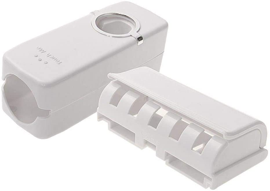 Automatic Toothpaste Dispenser With Toothbrush Holder