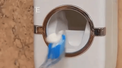 Automatic Toothpaste Dispenser With Toothbrush Holder